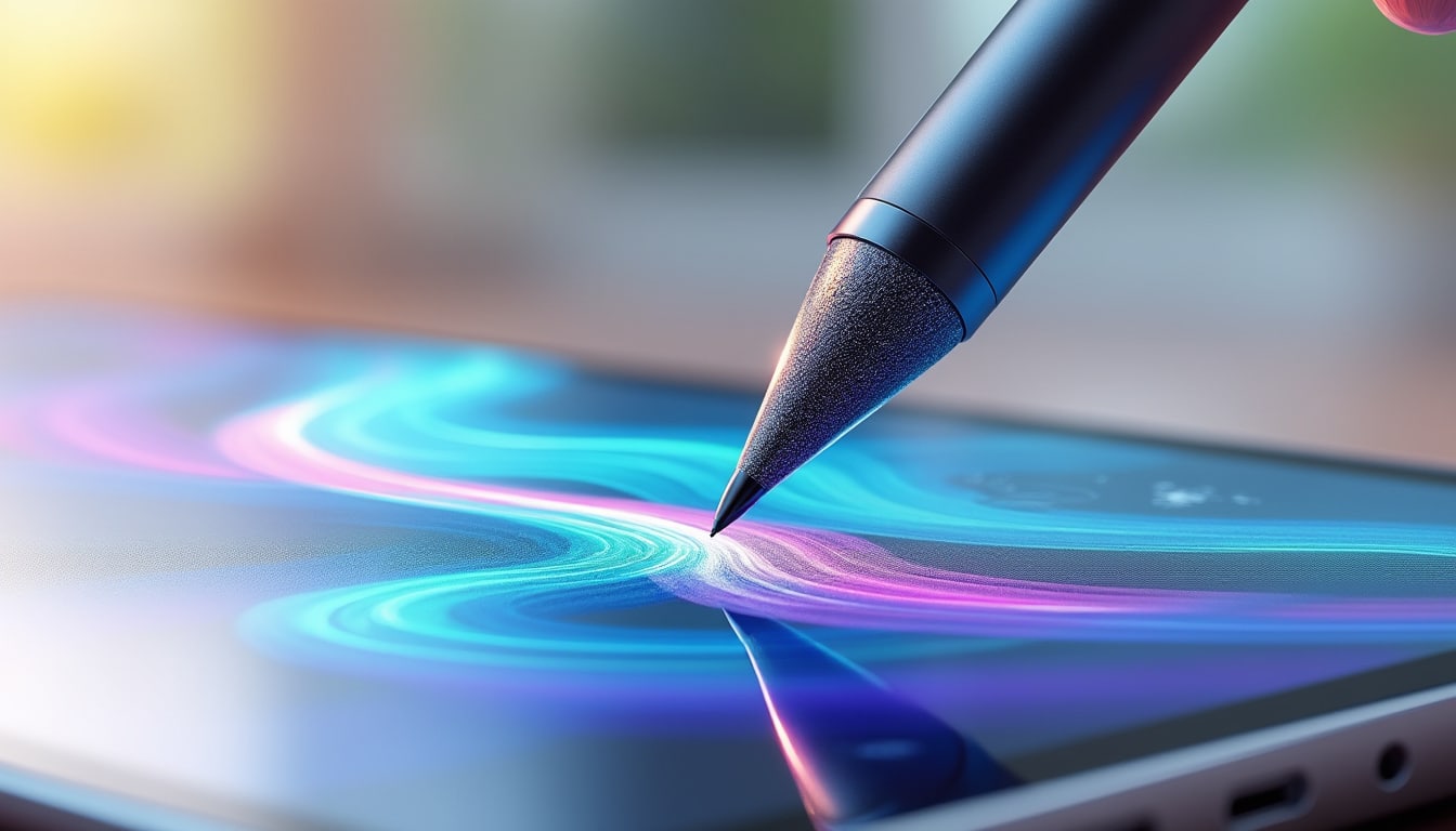 découvrez comment la sensibilité aux niveaux de pression améliore la précision et la fluidité du stylet numérique pour une expérience de dessin optimale.